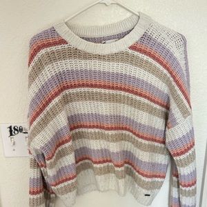 Hollister sweater pink, purple white (M)